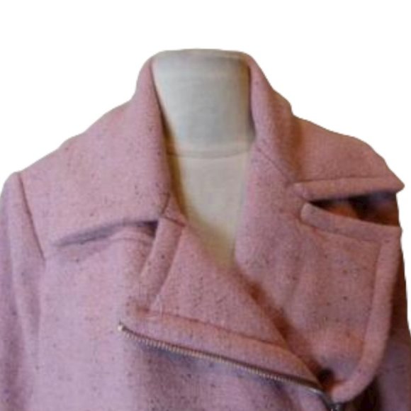 NWOT FREE PEOPLE PINK AUDREE OVERCOAT sz M - Picture 6 of 7